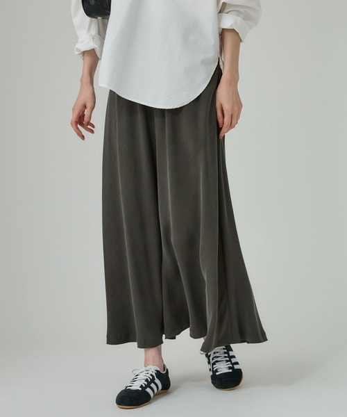 BABYLONE（バビロン）の「キュプラバイヤススカート（スカート・レディース・ブラック/ボルドー/チャコール/アイボリー/ブラウン・36inch/38inch）」の12枚目の写真