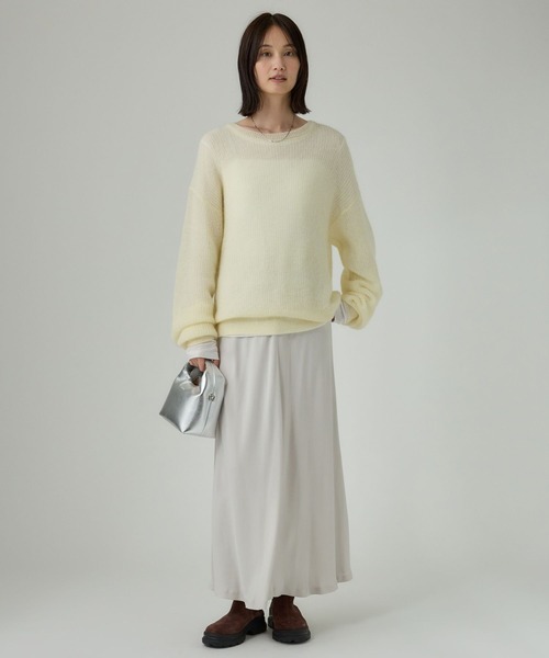 BABYLONE（バビロン）の「キュプラバイヤススカート（スカート・レディース・ブラック/ボルドー/チャコール/アイボリー/ブラウン・36inch/38inch）」の20枚目の写真