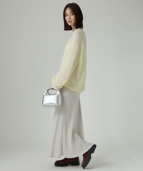 BABYLONE（バビロン）の「キュプラバイヤススカート（スカート・レディース・ブラック/ボルドー/チャコール/アイボリー/ブラウン・36inch/38inch）」の22枚目の写真