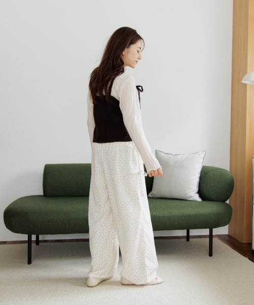 flower（フラワー）の「スウィートニットビスチェ（ニット/セーター・レディース・ブラウン/ピンク・FREE）」の13枚目の写真