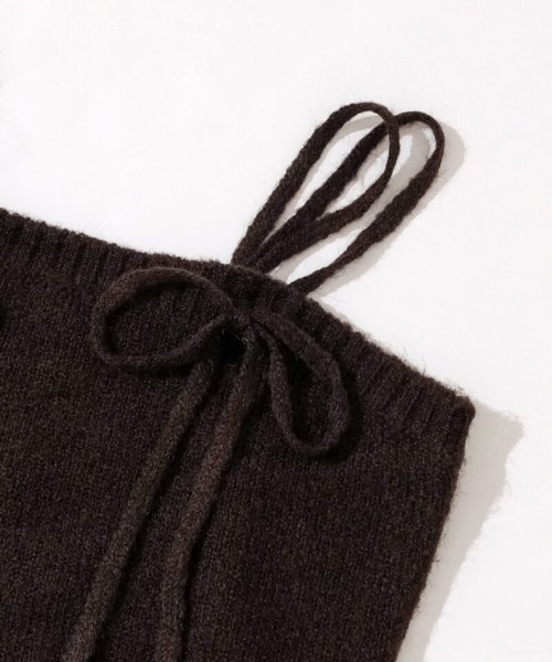 flower（フラワー）の「スウィートニットビスチェ（ニット/セーター・レディース・ブラウン/ピンク・FREE）」の22枚目の写真