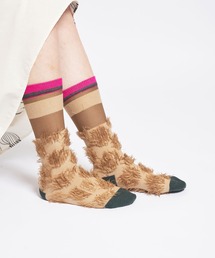 シャギードットハイソックス