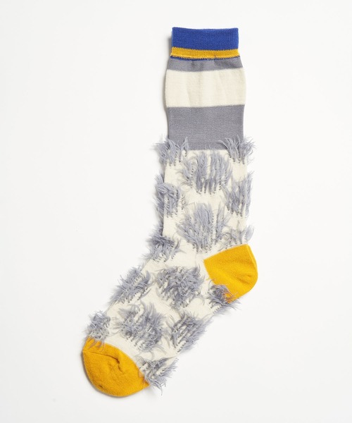 gomme（ゴム）の「シャギードットハイソックス（ソックス/靴下・レディース・グレー/ブラック/ベージュ/レッド・FREE）」の6枚目の写真