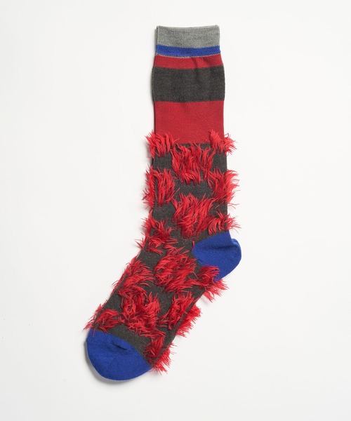 gomme（ゴム）の「シャギードットハイソックス（ソックス/靴下・レディース・グレー/ブラック/ベージュ/レッド・FREE）」の8枚目の写真