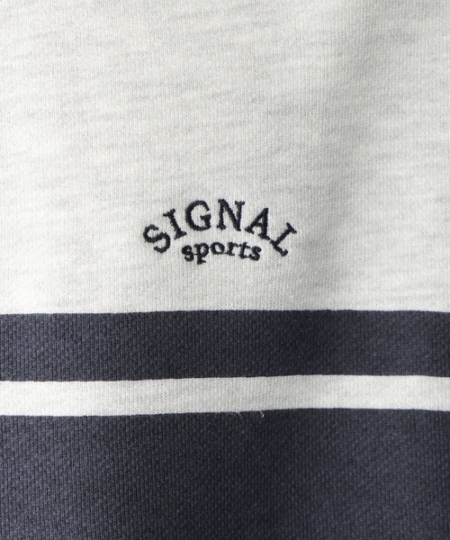 RAGEBLUE（レイジブルー）の「【SIGNAL SPORTS】ブロックライン/ヘビーウェイトコットンスナップポロシャツ（ポロシャツ・メンズ・ホワイト/ブラック・MEDIUM/LARGE）」の4枚目の写真