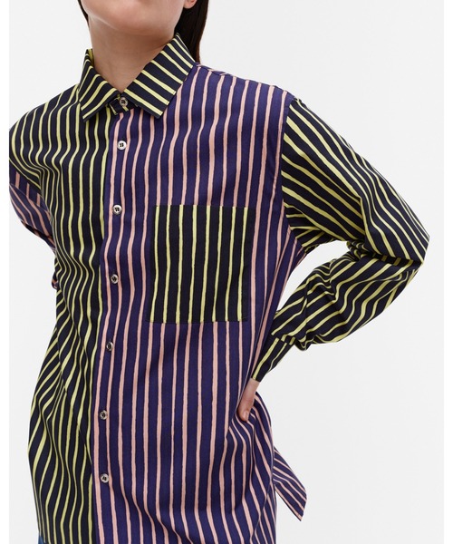 シャツ ブラウス 「kioski」 Piccolo / jokapoika shirt レディース メンズ marimekko（マリメッコ）の「kioski piccolo ⁄ multi blouse