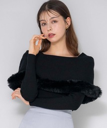 NOELA | ファートリムニット(ニット/セーター)