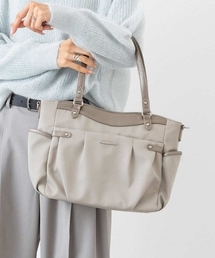 MK MICHEL KLEIN（エムケーミッシェルクラン）の「[2WAY/撥水加工]レザージョイントナイロントートバッグ（ショルダーバッグ）」