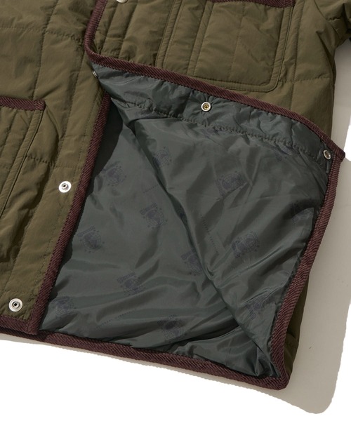 UNIVERSAL OVERALL（ユニバーサルオーバーオール）の「【UNIVERSAL OVERALL】別注 QUILT COVERALL / キルティング中綿ジャケット（ブルゾン・レディース・ブラック/グレー/グリーン/カーキ・SMALL/MEDIUM/LARGE/X-LARGE）」の13枚目の写真