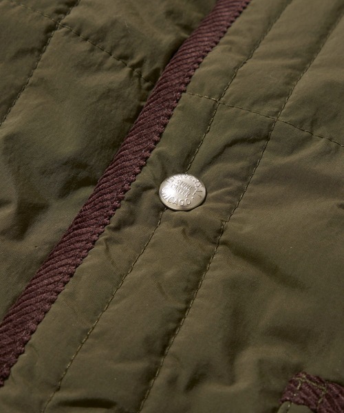 UNIVERSAL OVERALL（ユニバーサルオーバーオール）の「【UNIVERSAL OVERALL】別注 QUILT COVERALL / キルティング中綿ジャケット（ブルゾン・レディース・ブラック/グレー/グリーン/カーキ・SMALL/MEDIUM/LARGE/X-LARGE）」の16枚目の写真