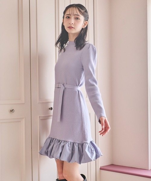 31 Sons de mode（トランテアン　ソン　ドゥ　モード）の「バルーンフリルミニワンピース（ワンピース・レディース・ブラック/オフホワイト/サックスブルー・フリー）」の18枚目の写真