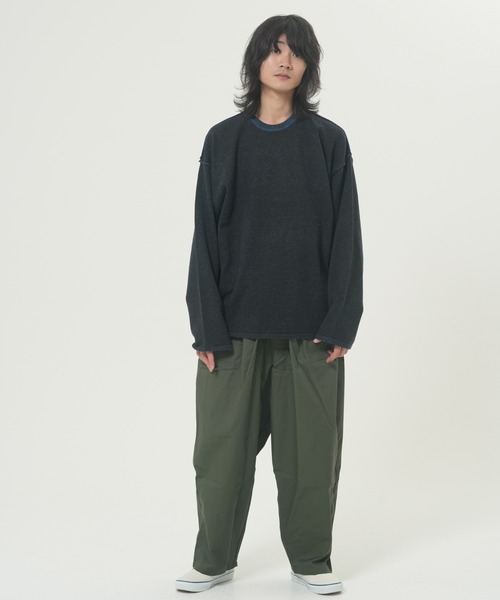 ROUGH TRADE(ラフトレード)の「ダブルフェイスクルーニット(M1)(ニット/セーター・メンズ・アイボリー/グレー/ブラック・X-LARGE/LARGE/MEDIUM)」の15枚目の写真