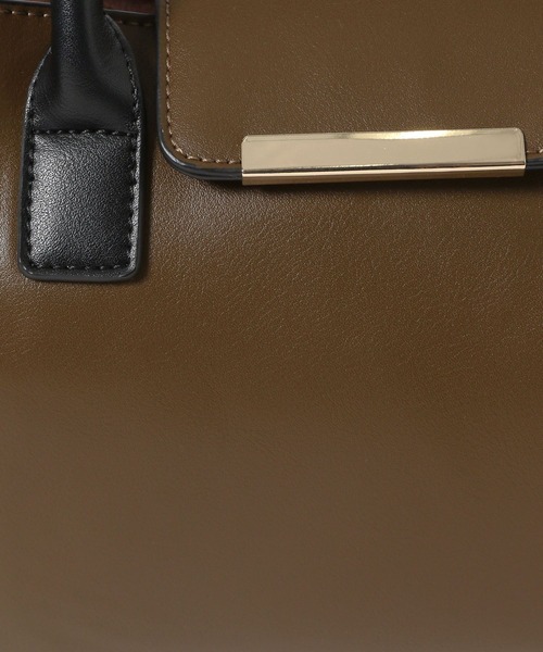 Andemiu（アンデミュウ）の「メタルフラップバック242076（ハンドバッグ・レディース・ブラック/ベージュ/アイボリー/ブラウン系その他・FREE）」の17枚目の写真