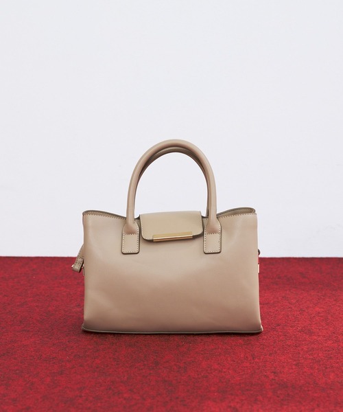 Andemiu（アンデミュウ）の「メタルフラップバック242076（ハンドバッグ・レディース・ブラック/ベージュ/アイボリー/ブラウン系その他・FREE）」の6枚目の写真