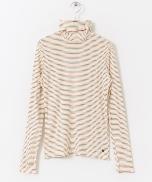 PETIT BATEAU(プチバトー)の「PETIT BATEAU 長袖タートルネック(Tシャツ/カットソー・レディース・ベージュ系その他・SMALL)」の2枚目の写真