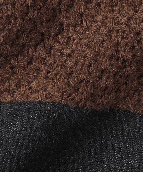 セール】デニムドッキングニット（ニット/セーター）｜Right-on