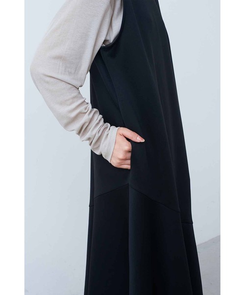 【TID M157D】ボールルームワンピース(黒) ドルマンスリーブギャザーワンピース