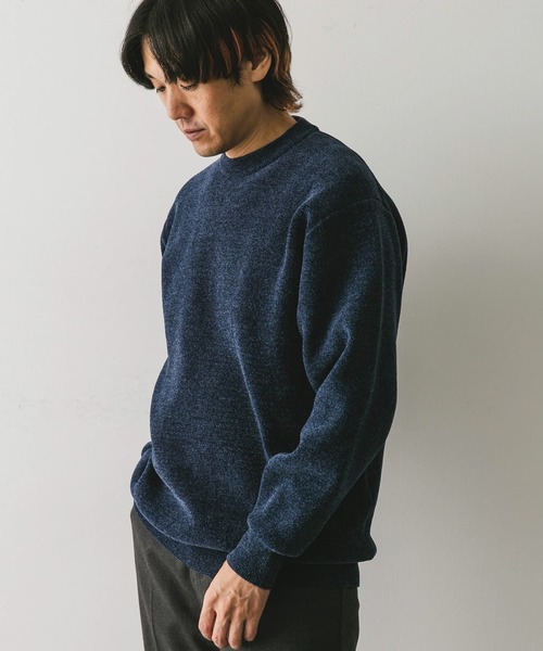 URBAN RESEARCH DOORS(アーバンリサーチドアーズ)の「モールダブルフェイスプルオーバー(ニット/セーター・メンズ・チャコールグレー/ネイビー/ブラウン・MEDIUM/LARGE)」の17枚目の写真