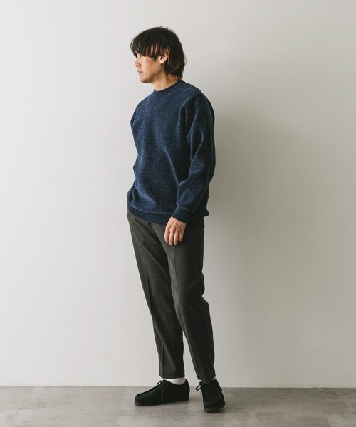 URBAN RESEARCH DOORS(アーバンリサーチドアーズ)の「モールダブルフェイスプルオーバー(ニット/セーター・メンズ・チャコールグレー/ネイビー/ブラウン・MEDIUM/LARGE)」の20枚目の写真
