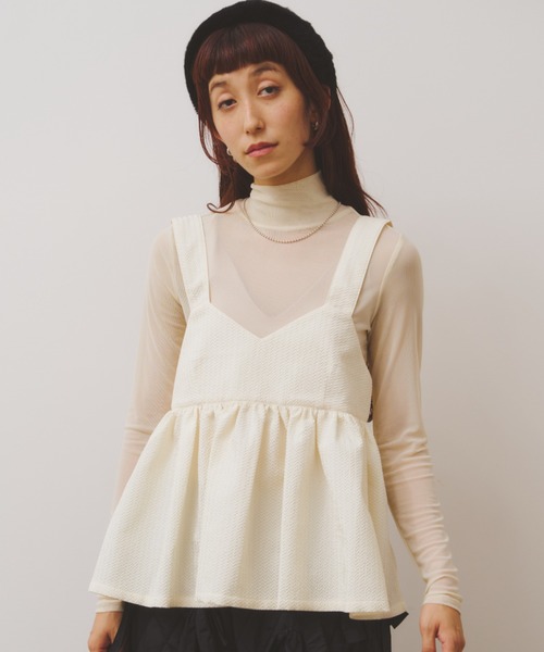 PERNA（ペルナ）の「バックリボンビスチェ（ベスト・レディース・ホワイト・FREE）」の7枚目の写真