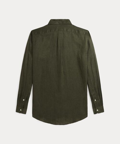 POLO RALPH LAUREN（ポロ ラルフ ローレン）の「クラシック フィット リネン シャツ（シャツ/ブラウス・メンズ・グリーン系1・L/M/S/XL/XS/XXL）」の4枚目の写真