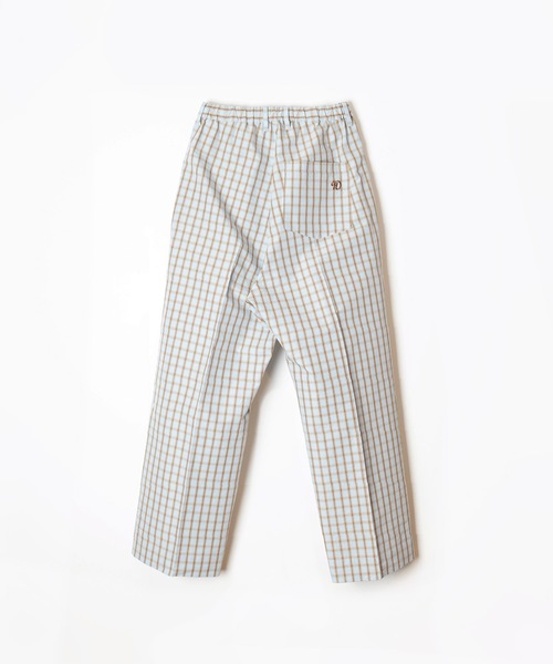 HOLIDAY（ホリデイ）の「WASHED CHECK DRAWSTRINGS SHIRT PANTS ウォッシュドチェックドローストリングシャツパンツ（その他パンツ・レディース・ブルー・ONE SIZE）」の2枚目の写真