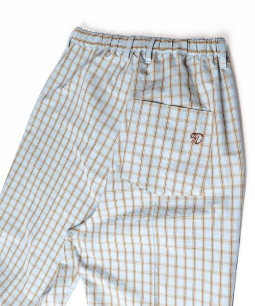 HOLIDAY WASHED CHECK DRAWSTRINGS シャツパンツ HOLIDAY WASHED CHECK DRAWSTRINGS シャツパンツ