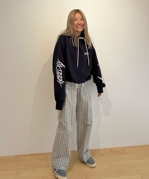 HOLIDAY WASHED CHECK DRAWSTRINGS シャツパンツ HOLIDAY WASHED CHECK DRAWSTRINGS SHIRT PANTS ELENDEEKetc