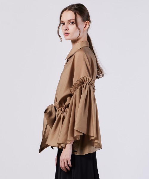 オーガンジーフレアブラウス（WEB限定）（シャツ/ブラウス）｜Sov.（ソブ）