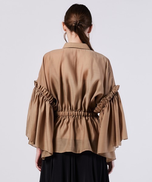 オーガンジーフレアブラウス（WEB限定）（シャツ/ブラウス）｜Sov.（ソブ）