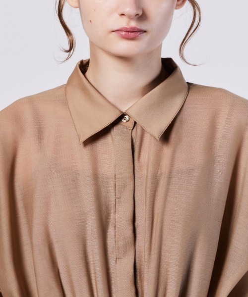 オーガンジーフレアブラウス（WEB限定）（シャツ/ブラウス）｜Sov.（ソブ）