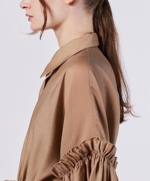 オーガンジーフレアブラウス（WEB限定）（シャツ/ブラウス）｜Sov.（ソブ）