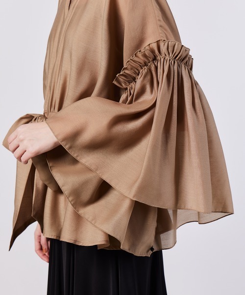 オーガンジーフレアブラウス（WEB限定）（シャツ/ブラウス）｜Sov.（ソブ）