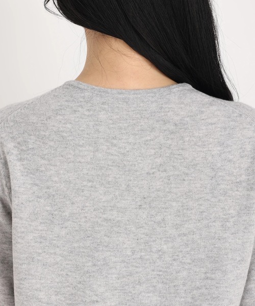 STRAWBERRY-FIELDS（ストロベリーフィールズ）の「ﾊﾞﾚﾘｰﾅ紡毛ｶｰﾃﾞｨｶﾞﾝ（ニット/セーター・レディース・ピンク/ライトグレー・2）」の7枚目の写真