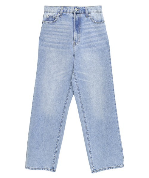 Pierrot(ピエロ)の「ラフストレートコットンデニム(デニムパンツ・レディース・サックスブルー・L/M/S/XS)」の20枚目の写真