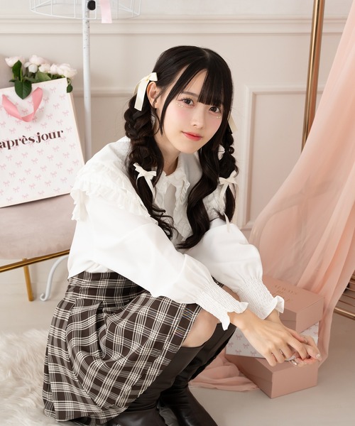 新品 タグ付き レリル ブルー ブラウス 38 NEW ARRIVAL