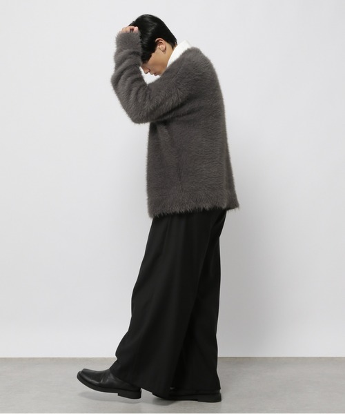 3.3 Field Trip （3.3フィールドトリップ）の「3.3 Field Trip／フェザーVネックカーデ（カーディガン/ボレロ・メンズ・チャコール/ブラック・FREE）」の17枚目の写真