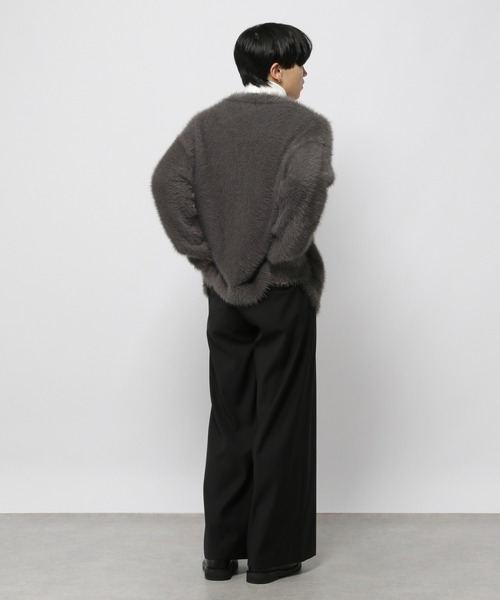 3.3 Field Trip （3.3フィールドトリップ）の「3.3 Field Trip／フェザーVネックカーデ（カーディガン/ボレロ・メンズ・チャコール/ブラック・FREE）」の18枚目の写真