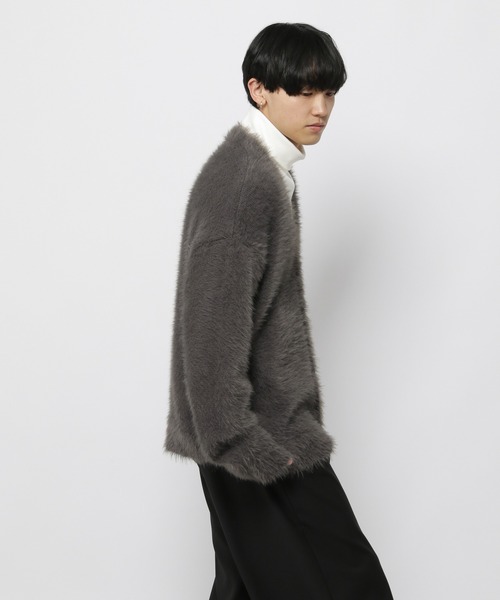 3.3 Field Trip （3.3フィールドトリップ）の「3.3 Field Trip／フェザーVネックカーデ（カーディガン/ボレロ・メンズ・チャコール/ブラック・FREE）」の20枚目の写真