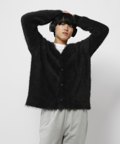 3.3 Field Trip （3.3フィールドトリップ）の「3.3 Field Trip／フェザーVネックカーデ（カーディガン/ボレロ・メンズ・チャコール/ブラック・FREE）」の13枚目の写真