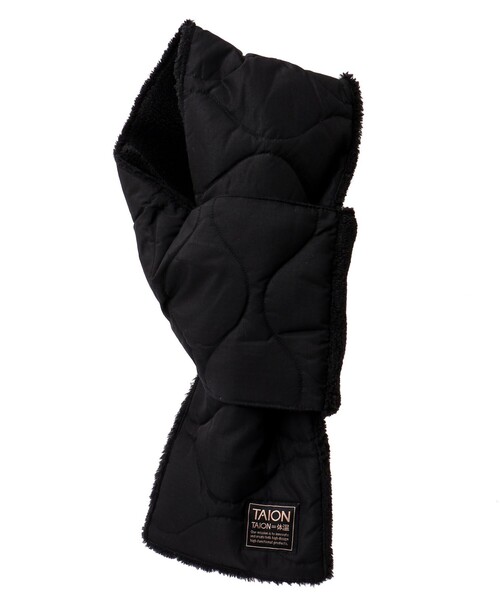 TAION（タイオン）の「【TAION/タイオン】MILITARY R/S DOWN SCARF 17（マフラー・メンズ・ミント/ベージュ/ブラック/チャコールグレー・FREE）」の2枚目の写真