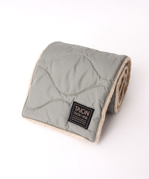 TAION（タイオン）の「【TAION/タイオン】MILITARY R/S DOWN SCARF 17（マフラー・メンズ・ミント/ベージュ/ブラック/チャコールグレー・FREE）」の7枚目の写真