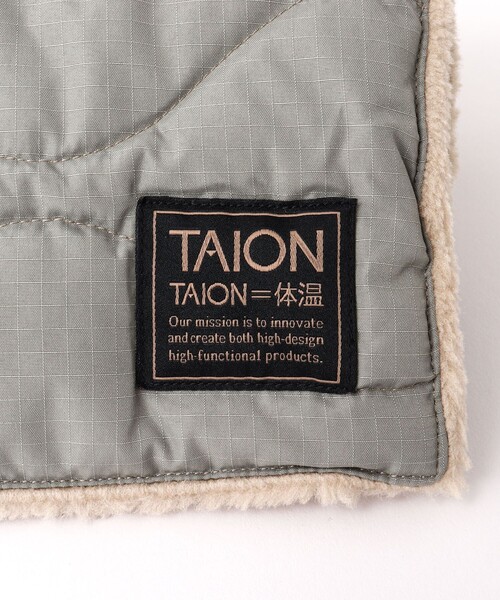 TAION（タイオン）の「【TAION/タイオン】MILITARY R/S DOWN SCARF 17（マフラー・メンズ・ミント/ベージュ/ブラック/チャコールグレー・FREE）」の8枚目の写真