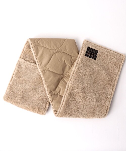 TAION（タイオン）の「【TAION/タイオン】MILITARY R/S DOWN SCARF 17（マフラー・メンズ・ミント/ベージュ/ブラック/チャコールグレー・FREE）」の18枚目の写真