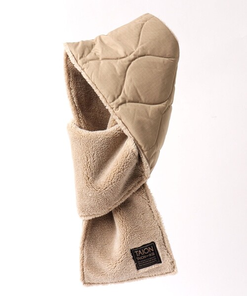 TAION（タイオン）の「【TAION/タイオン】MILITARY R/S DOWN SCARF 17（マフラー・メンズ・ミント/ベージュ/ブラック/チャコールグレー・FREE）」の15枚目の写真