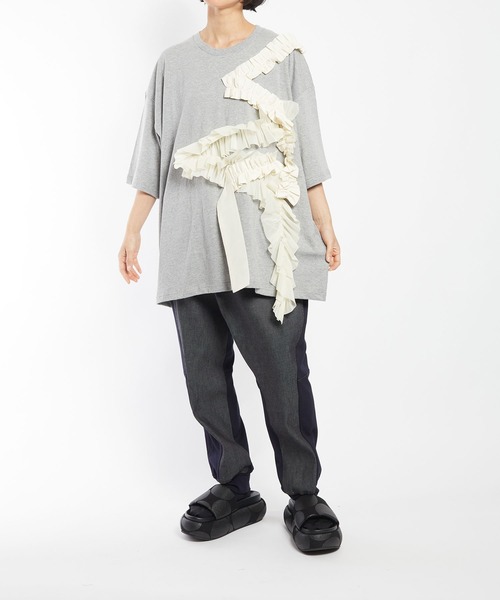 gommeフリルTEE セール】24/-天竺 フリルT（Tシャツ/カットソー）｜gomme（ゴム