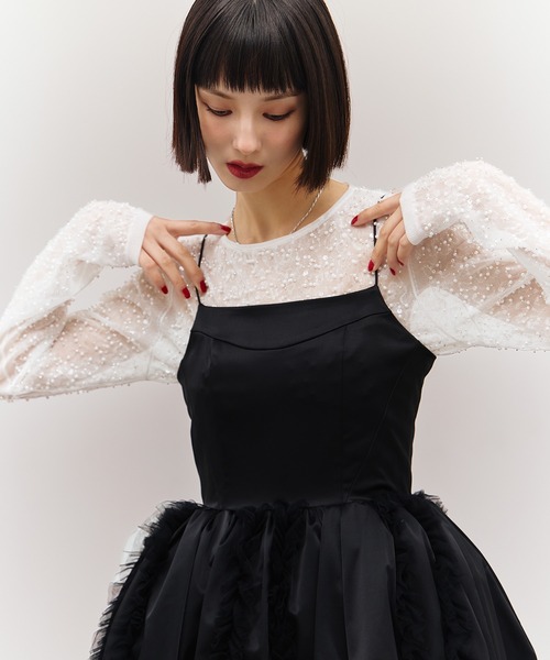 ビーズパールカットプルオーバー（ニット/セーター）｜eimy istoire（エイミーイストワール）