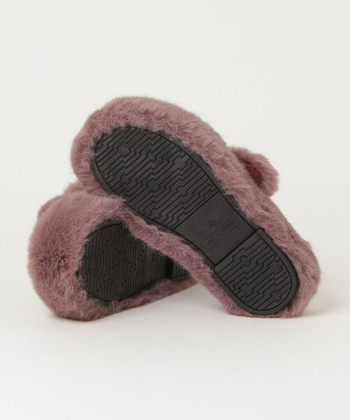 AAA+（サンエープラス）の「軽量厚底 ダブルベルトファーサンダル（サンダル・レディース・ダークブラウン/ベージュ/ブラック/アイボリー・40/38/36）」の6枚目の写真