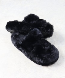 AAA+ | 軽量厚底 ダブルベルトファーサンダル(サンダル)