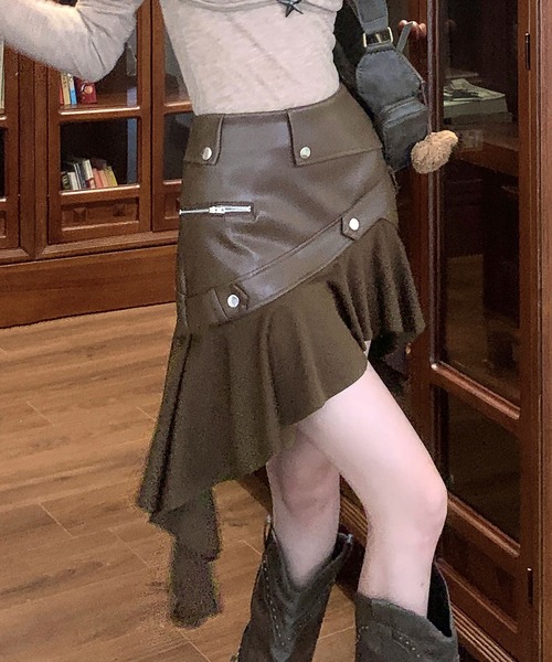 セール】切り替えミニスカート インナーパンツ付（スカート）｜DIAVEL